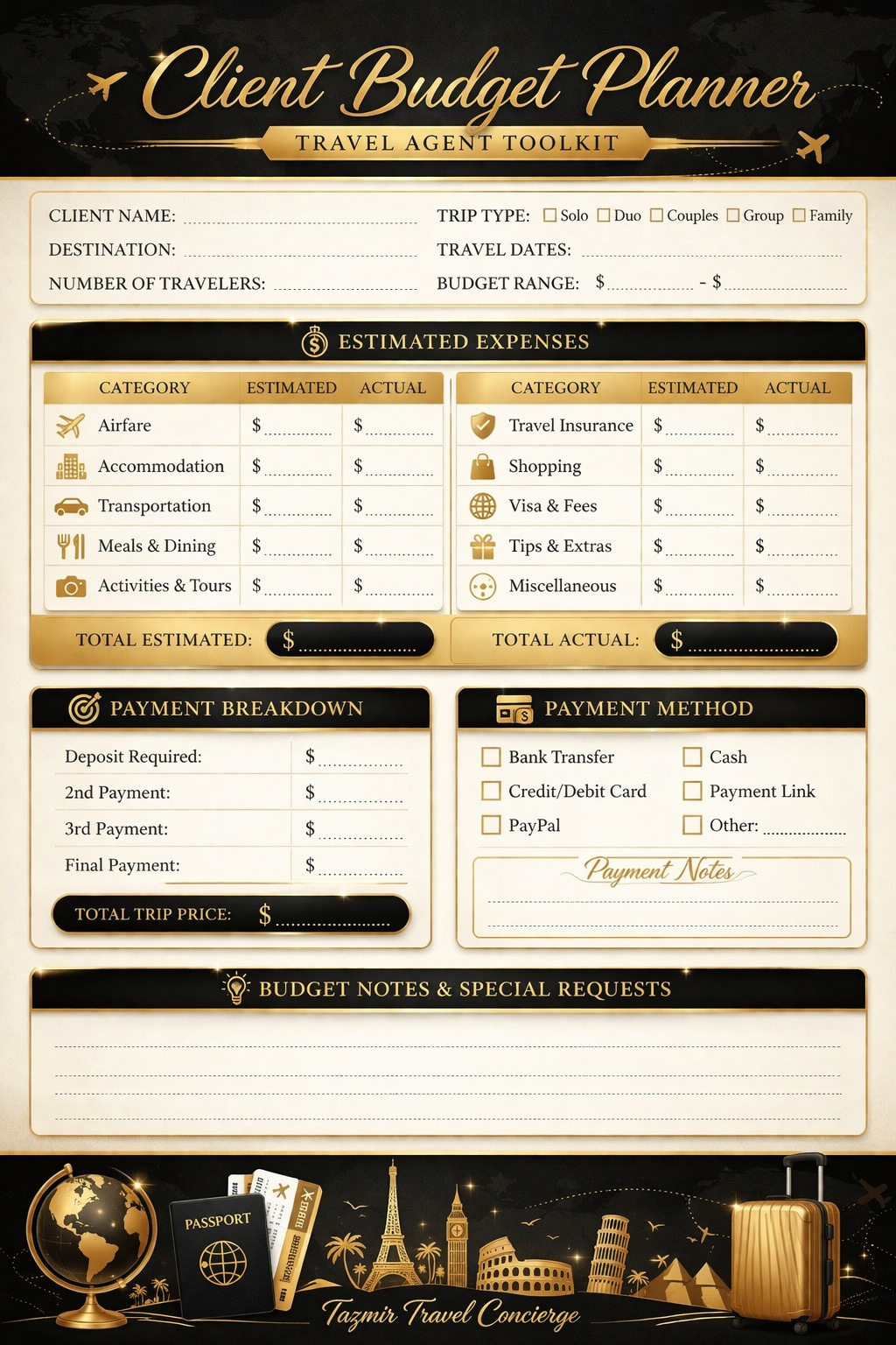 Travel Agent Client toolkit
