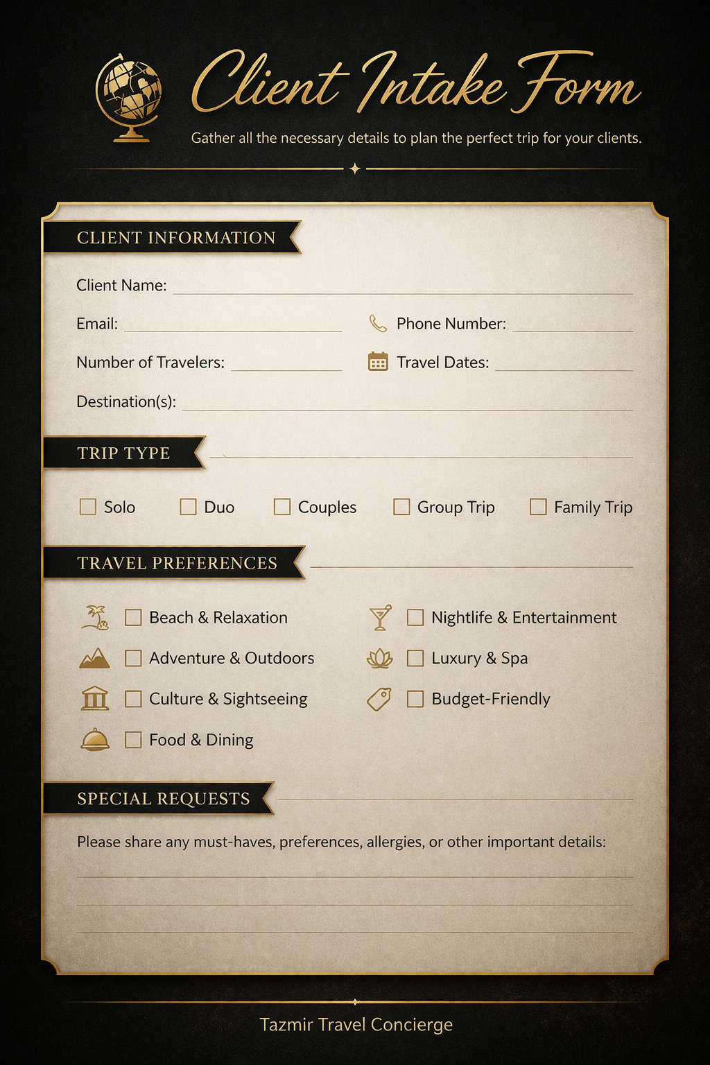 Travel Agent Client toolkit